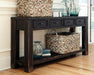 Gavelston - Sofa Table - Black – Sofa Tables by Signature Design by Ashley® at Furniture Wholesale Plus , Nashville furniture store