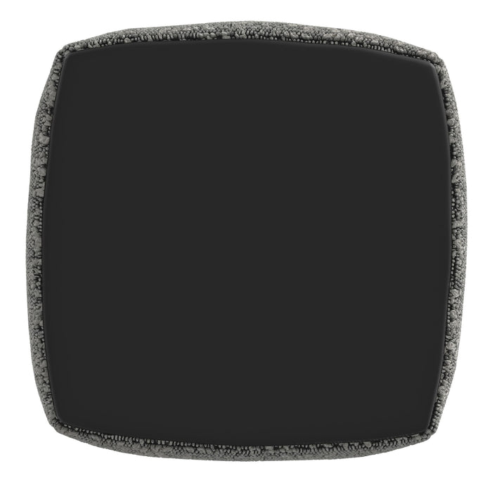 Nahara - Boucle Woven Square Pouf - Black – Accent Poufs by Steve Silver Furniture at Furniture Wholesale Plus , Nashville furniture store