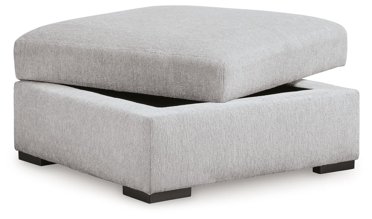 Gabyleigh - Ottoman With Storage - Nickel – Storage Ottomans by Benchcraft® at Furniture Wholesale Plus , Nashville furniture store