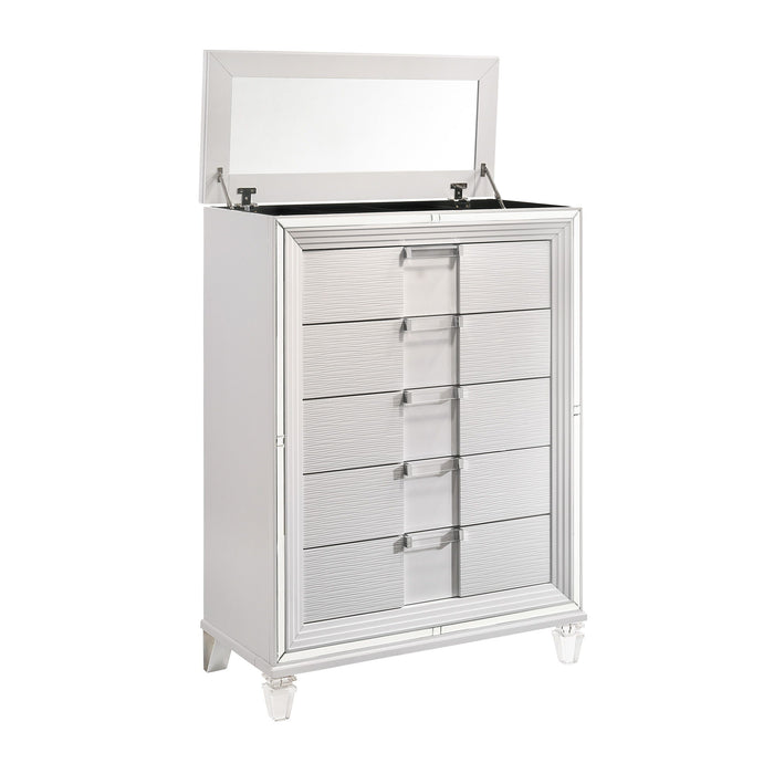 Twenty Nine - 5-Drawer Flip-Top Chest – Accent Chests by Elements International at Furniture Wholesale Plus , Nashville furniture store