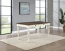Joanna - 4-Drawer Dining Table - White – Dining Tables by Steve Silver Furniture at Furniture Wholesale Plus , Nashville furniture store