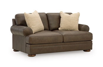 Carriage Point - Loveseat - Hickory – Stationary Loveseats by Signature Design by Ashley® at Furniture Wholesale Plus , Nashville furniture store