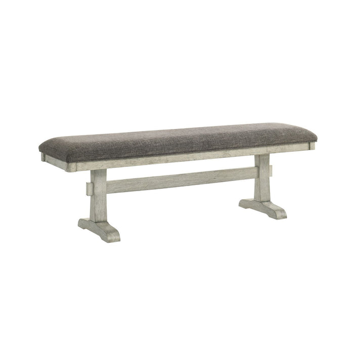 Hallendale - Upholstered Dining Bench - Gravel Wash – Upholstered Benches by Liberty Furniture at Furniture Wholesale Plus , Nashville furniture store