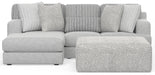 Logan - Upholstered Sectional With Comfort Coil Seating - 46" Cocktail Ottoman And Accent Pillows Included – 2 Piece Living Room Sets by Jackson at Furniture Wholesale Plus , Nashville furniture store