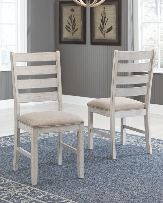 Skempton - Dining UPH Side Chair (Set of 2) - White – Chair Sets by Signature Design by Ashley® at Furniture Wholesale Plus , Nashville furniture store