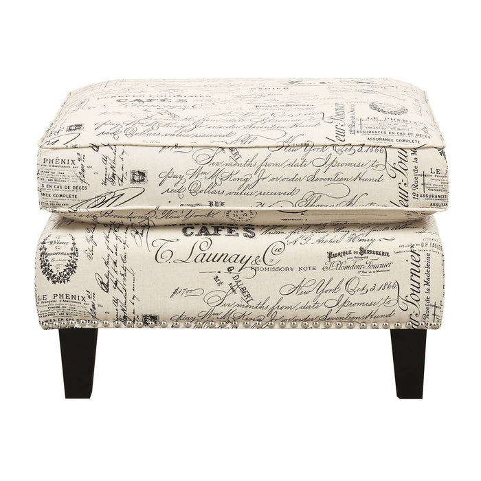 Erica - Ottoman – Upholstered Ottomans by Elements International at Furniture Wholesale Plus , Nashville furniture store
