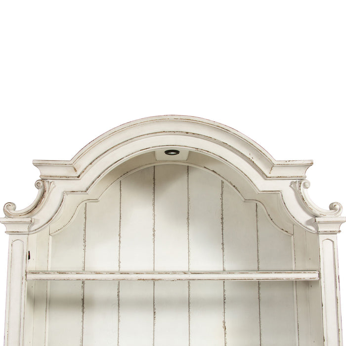 Magnolia Manor - Credenza Hutch - Antique White – Hutches by Liberty Furniture at Furniture Wholesale Plus , Nashville furniture store