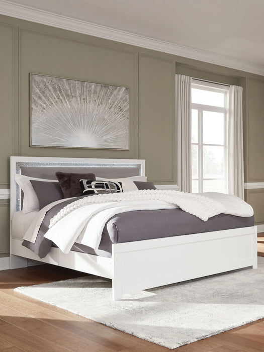 Maeling - King Upholstered Panel Bed - White – Upholstered Beds by Signature Design by Ashley® at Furniture Wholesale Plus , Nashville furniture store