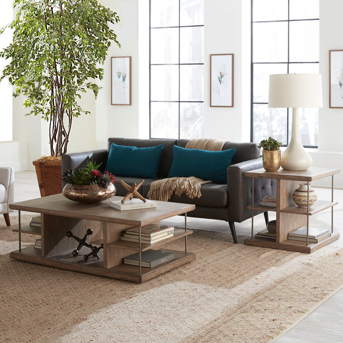 City Scape - 3 Piece Table Set - Burnished Beige – Table Sets by Liberty Furniture at Furniture Wholesale Plus , Nashville furniture store