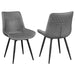 Brassie - Upholstered Swivel Dining Side Chair (Set of 2) - Gray - Premium Chair Sets from CoasterEssence - Just $359! Shop now at Furniture Wholesale Plus  We are the best furniture store in Nashville, Hendersonville, Goodlettsville, Madison, Antioch, Mount Juliet, Lebanon, Gallatin, Springfield, Murfreesboro, Franklin, Brentwood