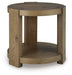 Flangren - Round End Table - Light Brown – End Tables by Signature Design by Ashley® at Furniture Wholesale Plus , Nashville furniture store