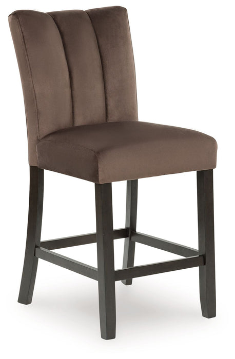 Jeshina - Upholstered Barstool (Set of 2) - Mocha – Stool Sets by Signature Design by Ashley® at Furniture Wholesale Plus , Nashville furniture store