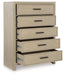 Calmoro - Five Drawer Chest - Gray – Accent Chests by Ashley® at Furniture Wholesale Plus , Nashville furniture store