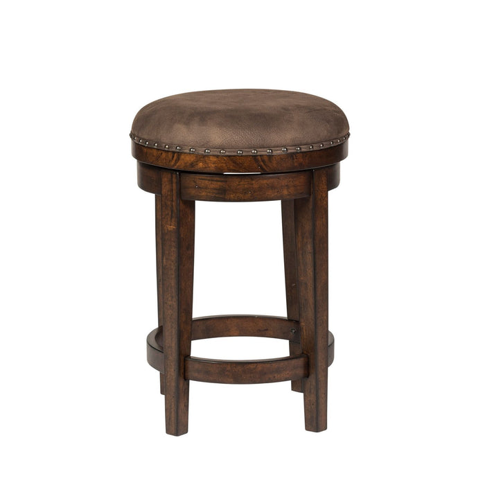 Aspen Skies - Console Swivel Stool – Counter Height (24"-27") by Liberty Furniture at Furniture Wholesale Plus , Nashville furniture store