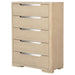 Ladera - 5-Drawer Bedroom Chest Of Drawers - Light Elm – Accent Chests by Coaster Fine Furniture at Furniture Wholesale Plus , Nashville furniture store