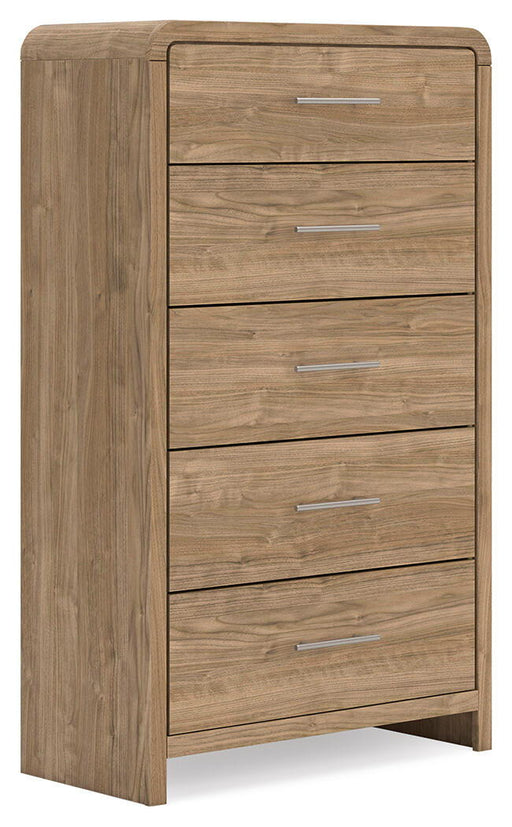 Gramburg - Five Drawer Chest - Warm Natural Brown – Accent Chests by Signature Design by Ashley® at Furniture Wholesale Plus , Nashville furniture store