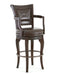 Antoinette - PU Swivel Bar Chair (Set of 2) - Dark Brown – Chair Sets by Steve Silver Furniture at Furniture Wholesale Plus , Nashville furniture store