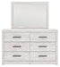 Cayboni - Dresser And Mirror - Whitewash – Dresser & Mirror by Signature Design by Ashley® at Furniture Wholesale Plus , Nashville furniture store