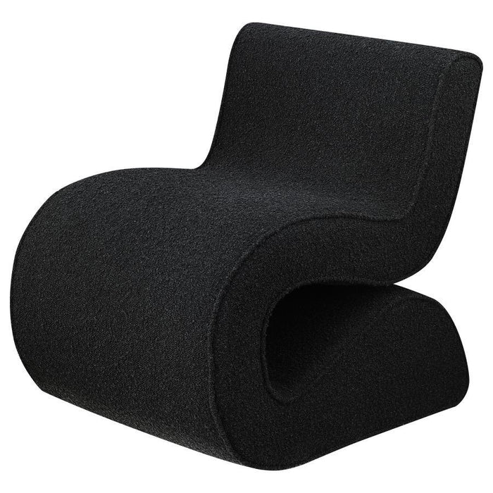 Ronea - Boucle Upholstered Armless Curved Chair – Armless Chairs by Coaster Fine Furniture at Furniture Wholesale Plus , Nashville furniture store