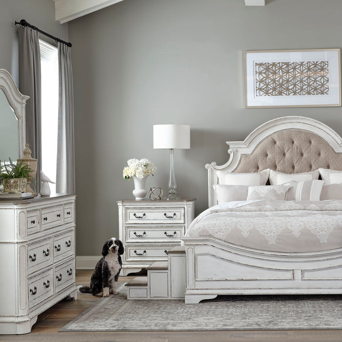 Magnolia Manor - Pet Steps - Antique White – Pet Steps by Liberty Furniture at Furniture Wholesale Plus , Nashville furniture store