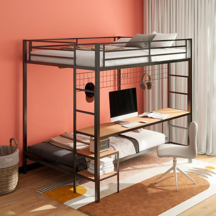 Campus - Metal Workstation Bunk Bed – Bunk Beds by Coaster Fine Furniture at Furniture Wholesale Plus , Nashville furniture store