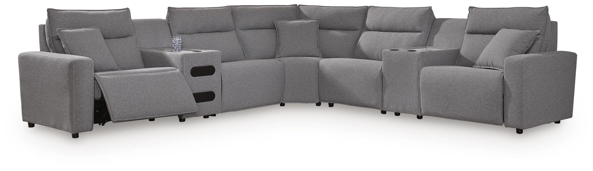 Modmax II - Reclining Sectional - Salt And Pepper – Reclining Sectionals by Signature Design by Ashley® at Furniture Wholesale Plus , Nashville furniture store