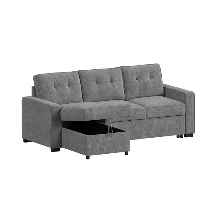 Homer - 2 Piece Sectional - Clementine Gray – Sleeper Sectionals by Elements International at Furniture Wholesale Plus , Nashville furniture store