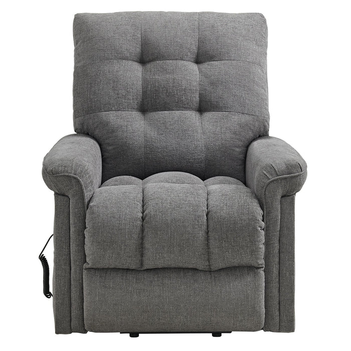 Pecos - Power Motion Lift Chair - 15337-2 Ribbit Charcoal – Lift Chairs by Elements International at Furniture Wholesale Plus , Nashville furniture store