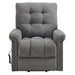 Pecos - Power Motion Lift Chair - 15337-2 Ribbit Charcoal – Lift Chairs by Elements International at Furniture Wholesale Plus , Nashville furniture store