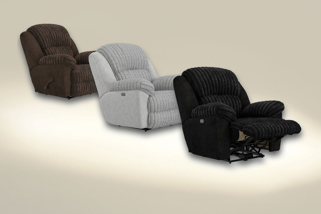 Shaggy - Power Lay Flat Recliner With Zero Gravity - Black – Reclining Chairs by Catnapper at Furniture Wholesale Plus , Nashville furniture store