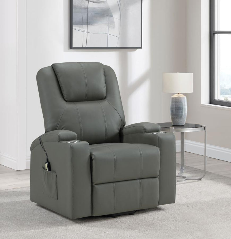 Armstrong - Upholstered Power Lift Massage Recliner – Lift Chairs by Coaster Fine Furniture at Furniture Wholesale Plus , Nashville furniture store