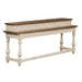 Morgan Creek - Console Bar Table - Antique White / Wirebrushed Tobacco Accents – Console Tables by Liberty Furniture at Furniture Wholesale Plus , Nashville furniture store
