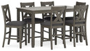 Caitbrook - Gray - Rect Drm Counter Table Set (Set of 7) - Premium 7 Piece Dining Room Sets from Signature Design by Ashley® - Just $848! Shop now at Furniture Wholesale Plus  We are the best furniture store in Nashville, Hendersonville, Goodlettsville, Madison, Antioch, Mount Juliet, Lebanon, Gallatin, Springfield, Murfreesboro, Franklin, Brentwood