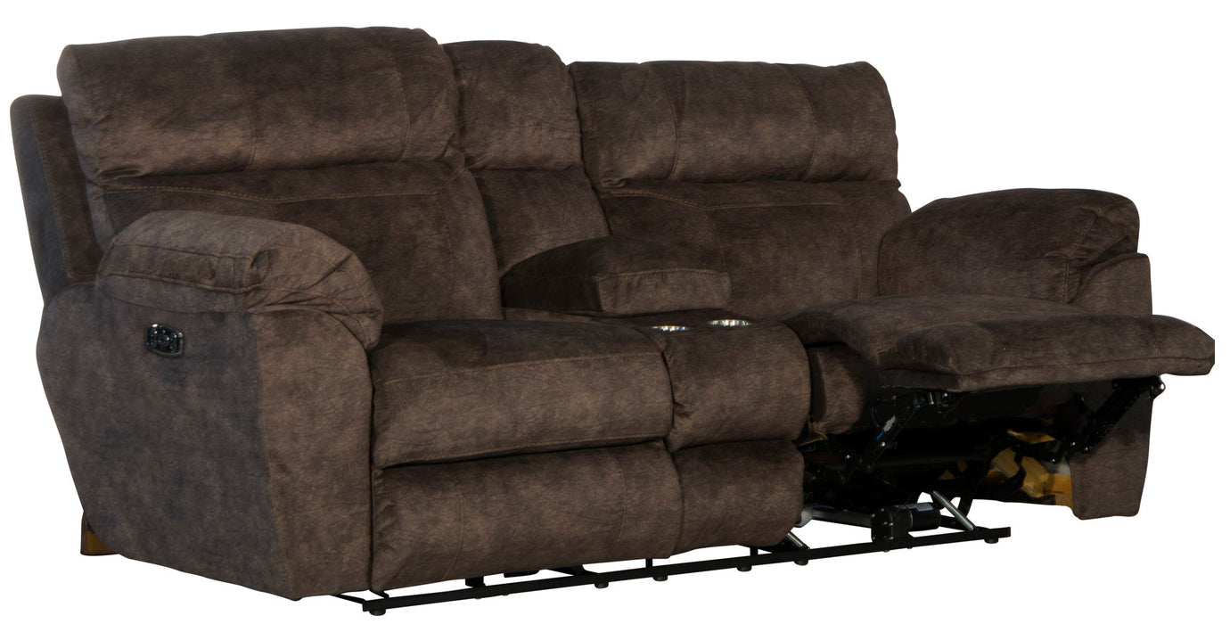 Sedona - Power Hdrst With Lumbar Lay Flat Reclining Console Loveseat With Storage & Cupholders – Reclining Loveseats by Catnapper at Furniture Wholesale Plus , Nashville furniture store
