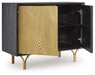 Tayner - Accent Cabinet - Black / Gold Finish – Accent Cabinets by Signature Design by Ashley® at Furniture Wholesale Plus , Nashville furniture store