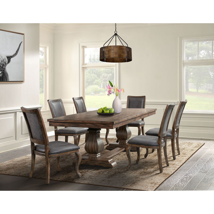 Gramercy - Dining Set – 6 Piece Dining Room Sets by Elements International at Furniture Wholesale Plus , Nashville furniture store