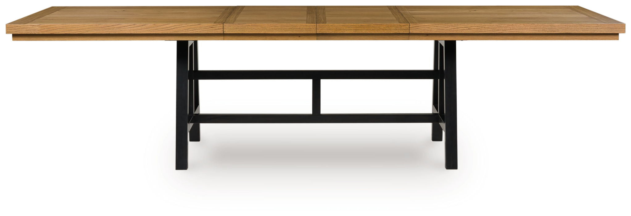 Galliden - Rectangular Dining Room Extension Table - Black / Brown – Dining Tables with Extensions by Signature Design by Ashley® at Furniture Wholesale Plus , Nashville furniture store