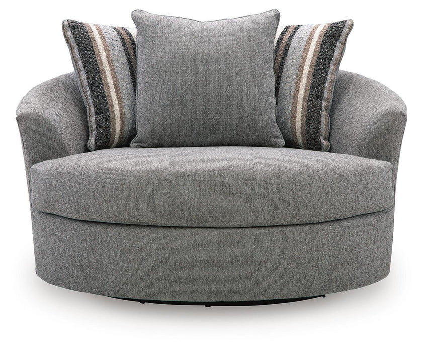 Creston Heights - Oversized Swivel Accent Chair - Smolder – Swivel Chairs by Signature Design by Ashley® at Furniture Wholesale Plus , Nashville furniture store