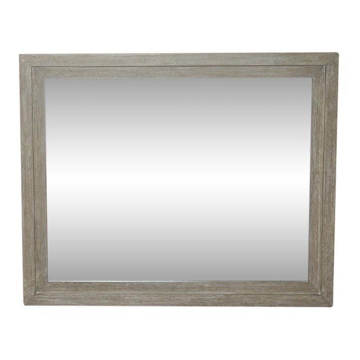 Belmar - Landscape Mirror - Washed Taupe – Landscape Mirrors by Liberty Furniture at Furniture Wholesale Plus , Nashville furniture store