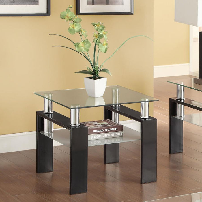 Dyer - 1-Shelf Rectangular Glass Top Table – End Tables by CoasterEveryday at Furniture Wholesale Plus , Nashville furniture store