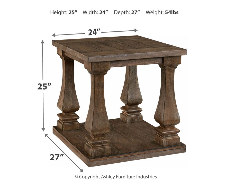 Johnelle - Gray - Rectangular End Table - Premium End Tables from Signature Design by Ashley® - Just $258! Shop now at Furniture Wholesale Plus  We are the best furniture store in Nashville, Hendersonville, Goodlettsville, Madison, Antioch, Mount Juliet, Lebanon, Gallatin, Springfield, Murfreesboro, Franklin, Brentwood