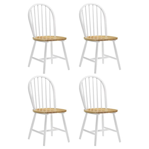Cinder - Wood Dining Side Chair (Set of 4) - White – Chair Sets by CoasterEveryday at Furniture Wholesale Plus , Nashville furniture store