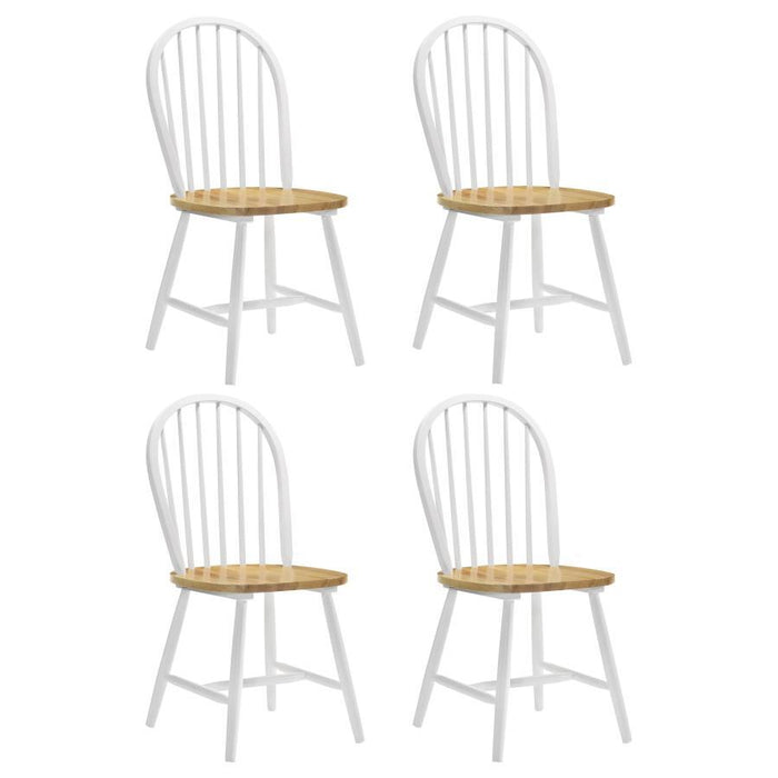 Cinder - Wood Dining Side Chair (Set of 4) - White – Chair Sets by CoasterEveryday at Furniture Wholesale Plus , Nashville furniture store