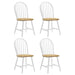Cinder - Wood Dining Side Chair (Set of 4) - White – Chair Sets by CoasterEveryday at Furniture Wholesale Plus , Nashville furniture store