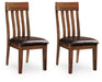 Ralene - Dining UPH Side Chair (Set of 2) - Medium Brown – Chair Sets by Signature Design by Ashley® at Furniture Wholesale Plus , Nashville furniture store
