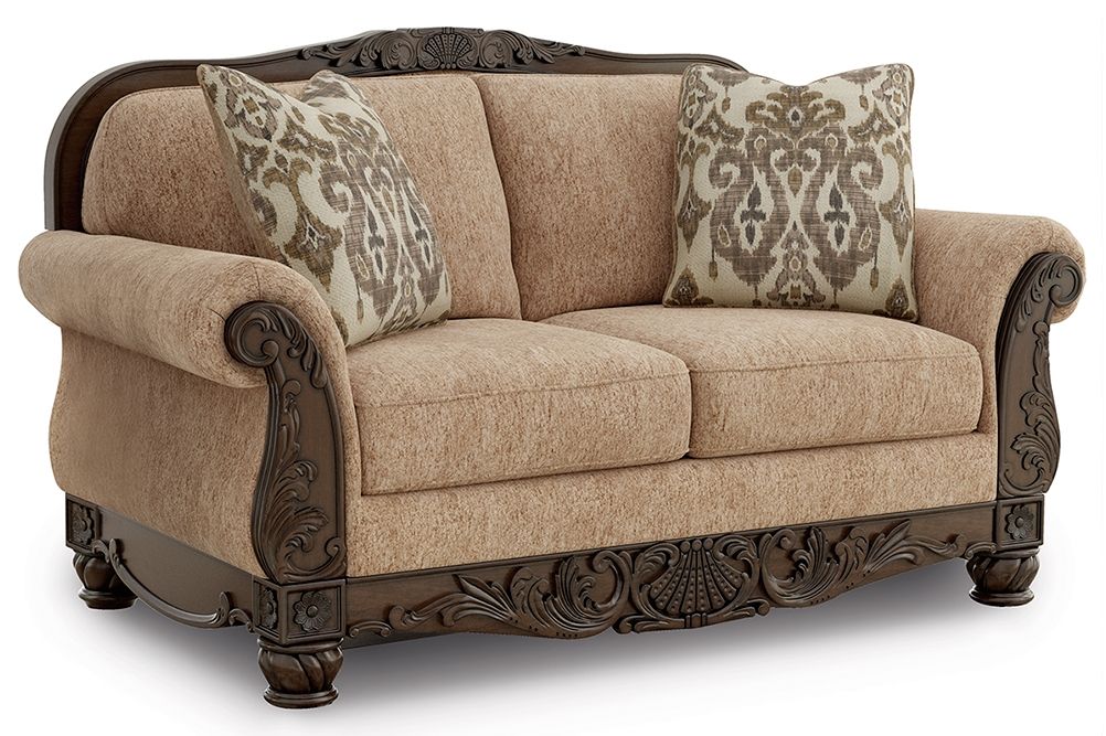 Chelsworth - Loveseat - Golden – Stationary Loveseats by Signature Design by Ashley® at Furniture Wholesale Plus , Nashville furniture store