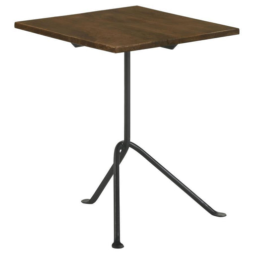 Heitor - Square Wood Top Accent Side Table - Dark Brown – Side Tables by CoasterEssence at Furniture Wholesale Plus , Nashville furniture store