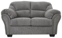 Allmaxx - Loveseat - Pewter – Stationary Loveseats by Benchcraft® at Furniture Wholesale Plus , Nashville furniture store