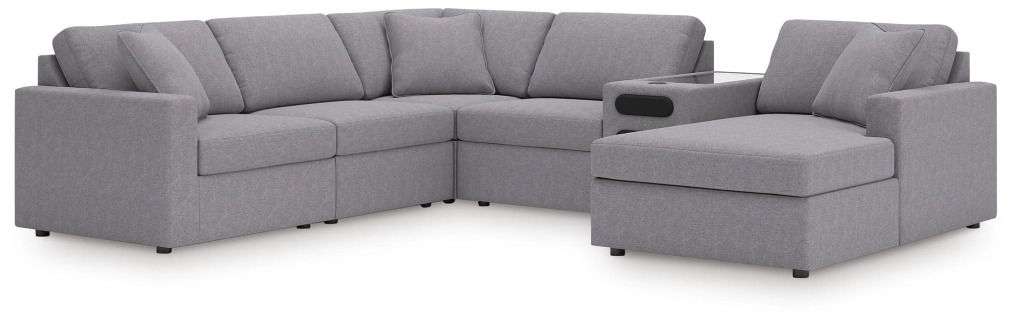 Modmax - Sectional - Granite – Stationary Sectionals by Signature Design by Ashley® at Furniture Wholesale Plus , Nashville furniture store