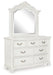 Montelaine - Dresser And Mirror - Antique White – Dresser & Mirror by Benchcraft® at Furniture Wholesale Plus , Nashville furniture store